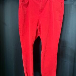 Old Navy Women's Red Pixie High Rise Pants